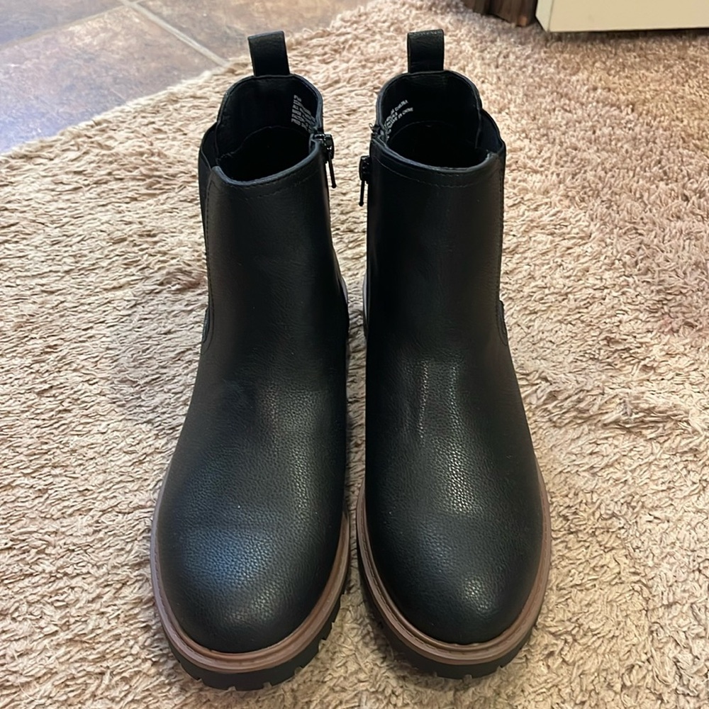 Brand new. Never worn black boots from Maurice’s